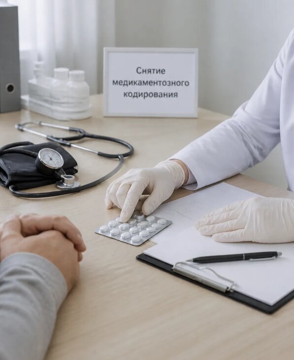 Снятие медикаментозного кодирования в Волхове от 5234 р. | Медзона